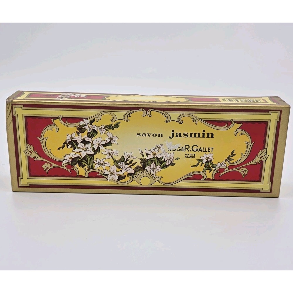 Vintage Savon Jasmin Roger & Gallet ‎ Luxury Soap Bars Paris France Box Of 3